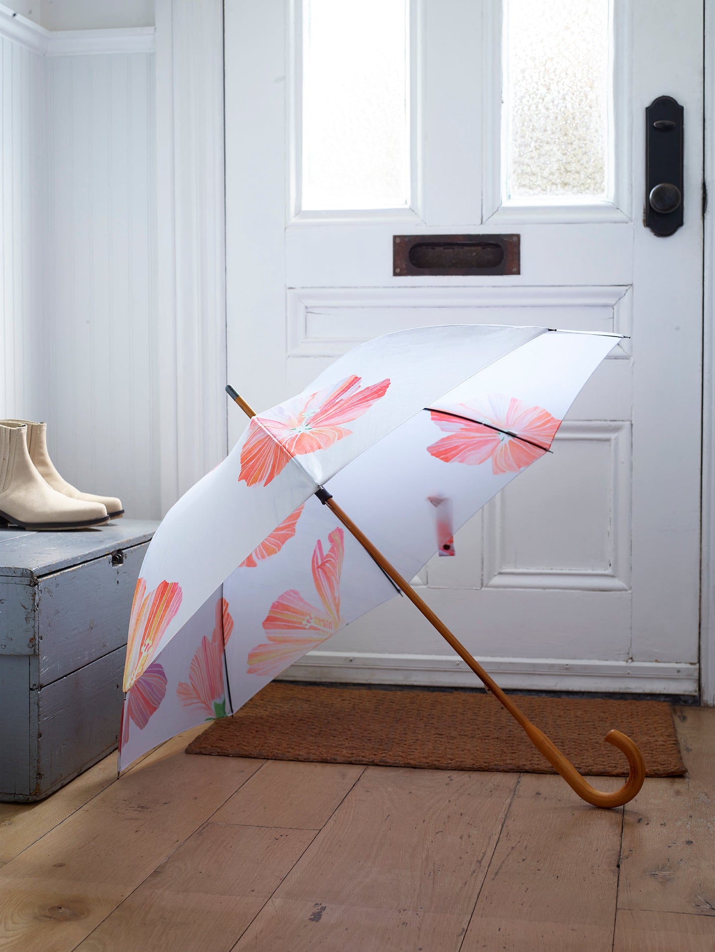 Umbrella:  Hibiscus on Snow