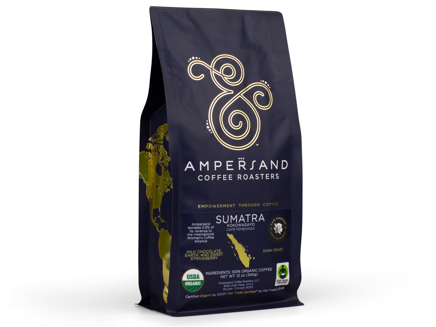 Sumatra Fair Trade Organic Coffee, 12 oz.